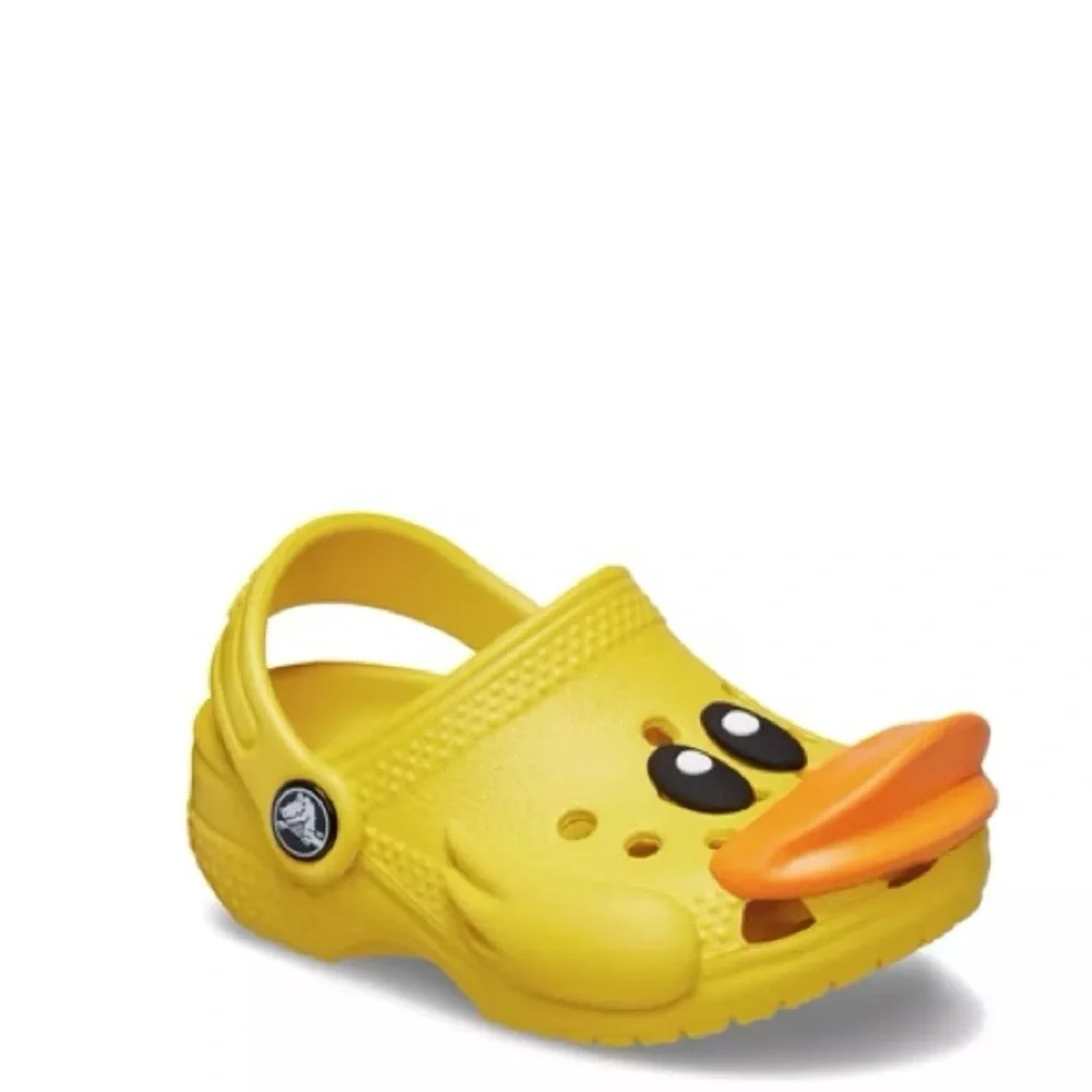 New! CROCS Littles I Am Rubber Ducky Size 2-3